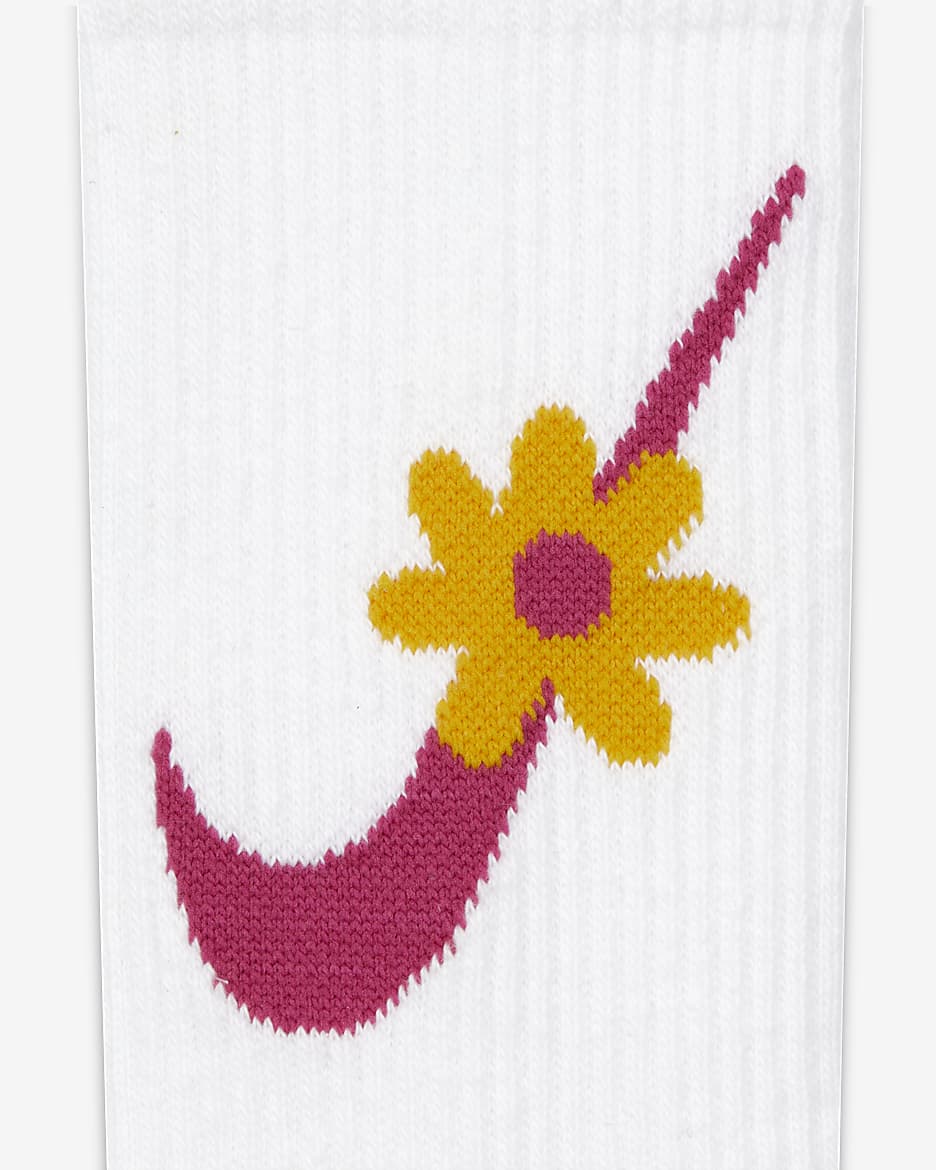 Nike floral socks online